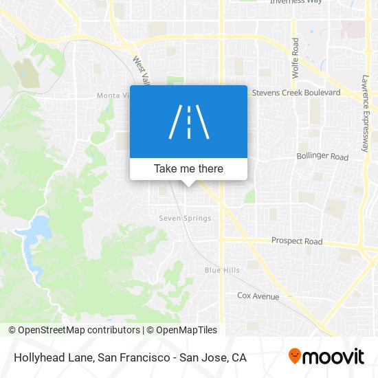 Hollyhead Lane map