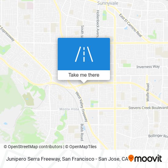 Mapa de Junipero Serra Freeway