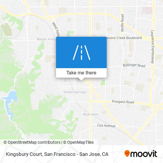 Mapa de Kingsbury Court