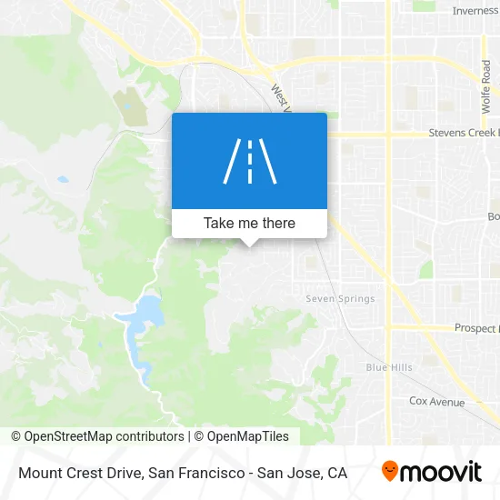 Mount Crest Drive map