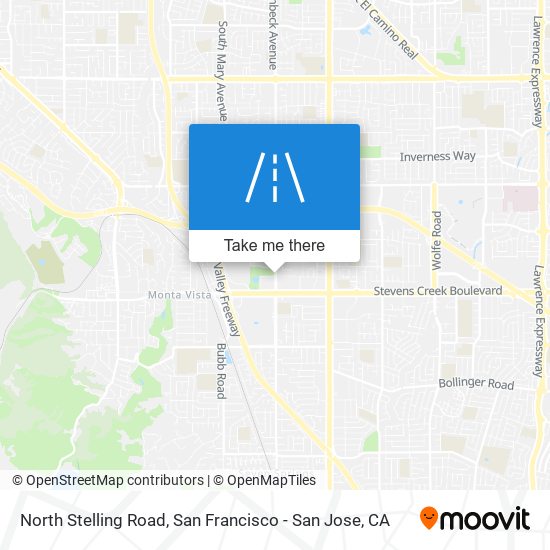 North Stelling Road map