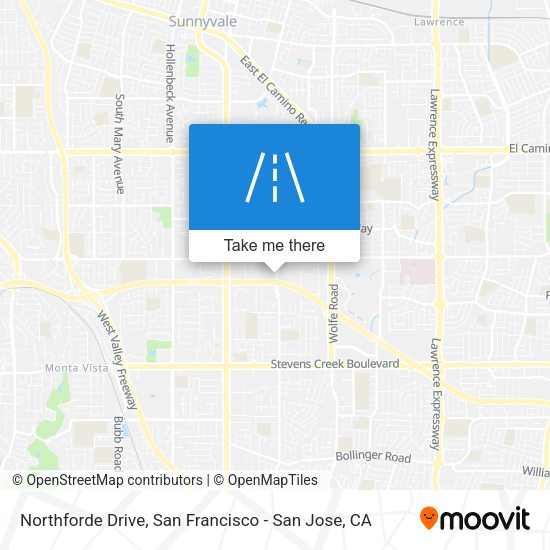 Northforde Drive map