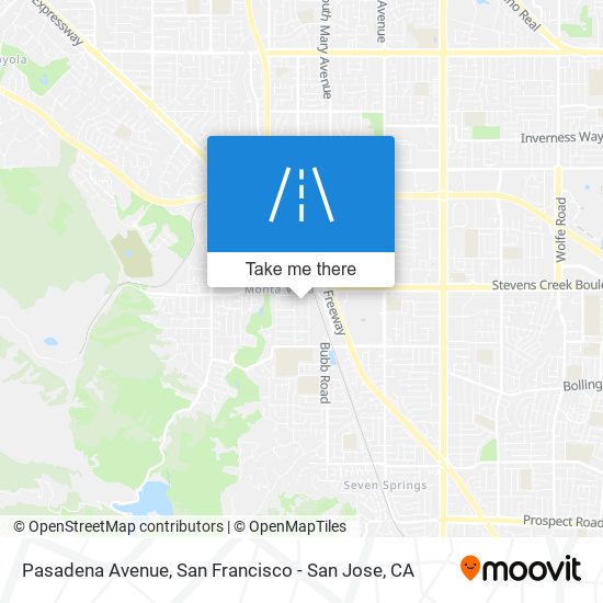 Pasadena Avenue map