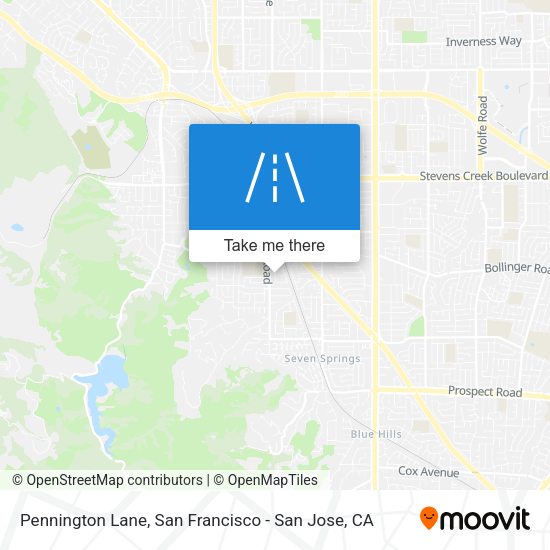 Mapa de Pennington Lane