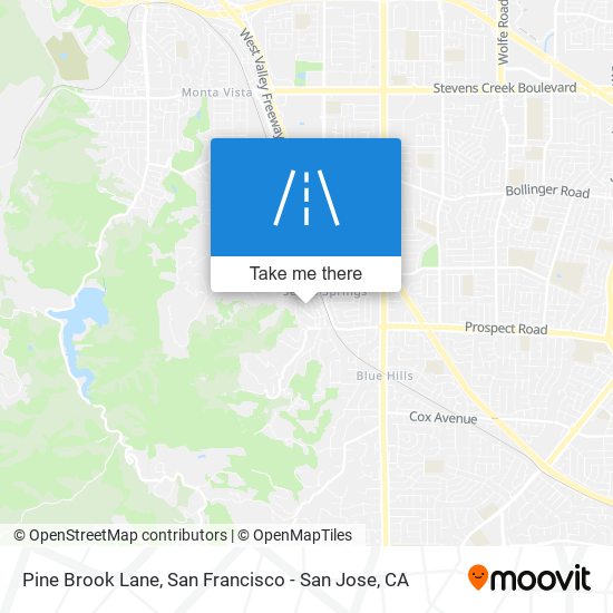 Pine Brook Lane map