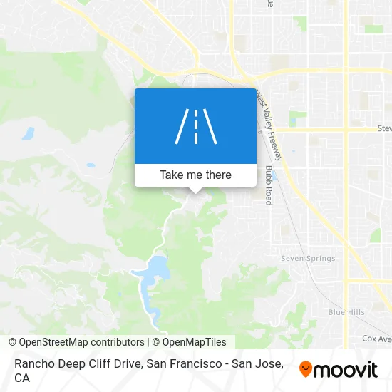 Rancho Deep Cliff Drive map