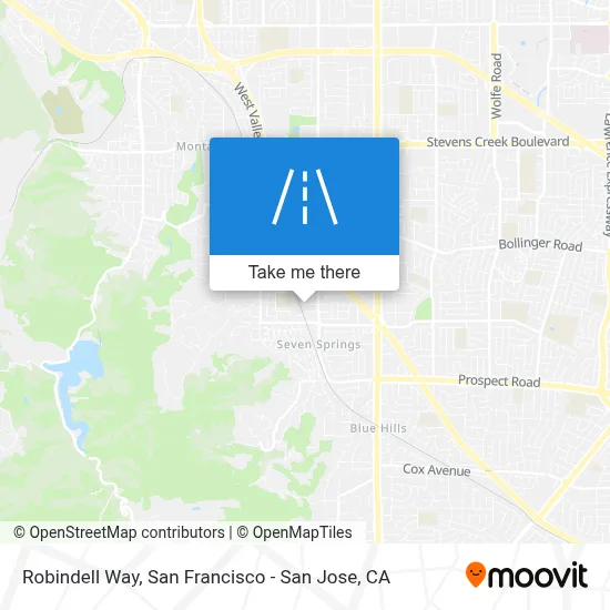 Robindell Way map