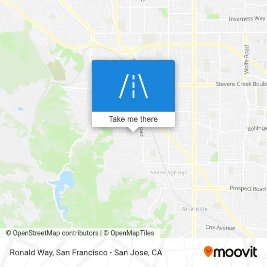 Ronald Way map