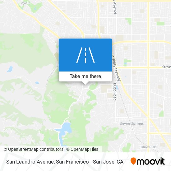 San Leandro Avenue map