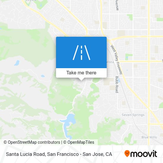 Mapa de Santa Lucia Road