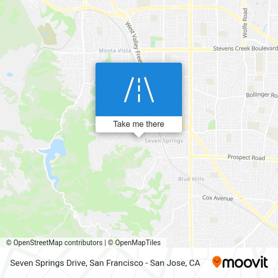 Mapa de Seven Springs Drive