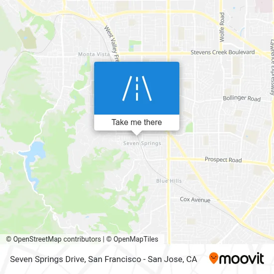 Seven Springs Drive map