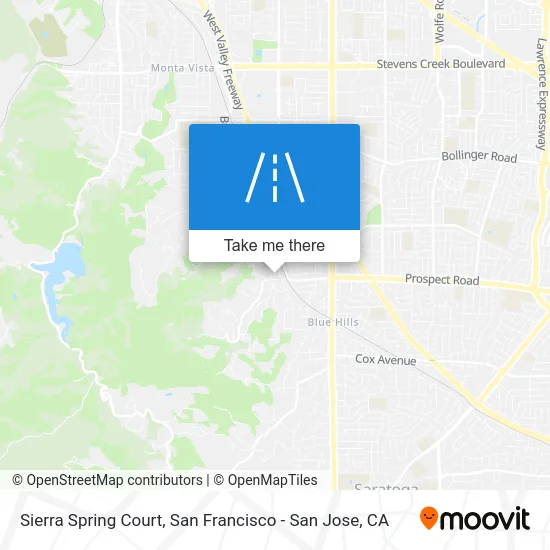 Sierra Spring Court map