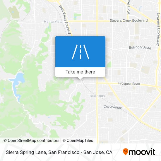 Sierra Spring Lane map