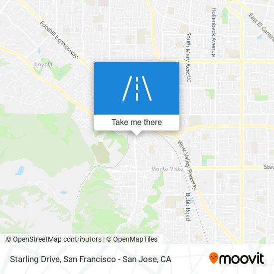 Starling Drive map