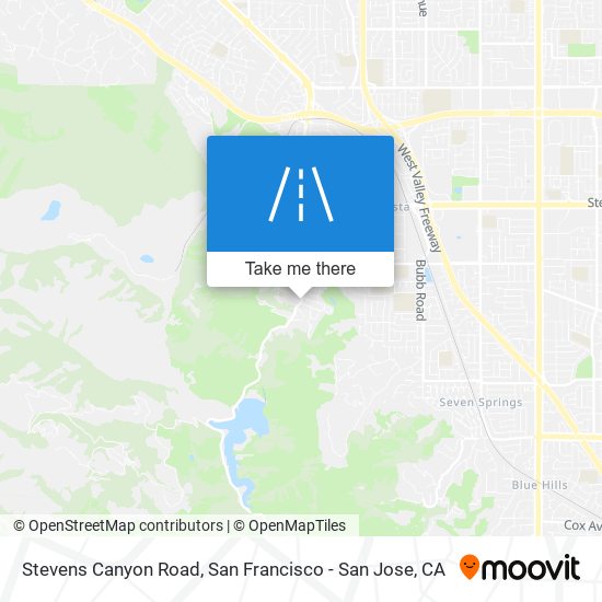 Mapa de Stevens Canyon Road