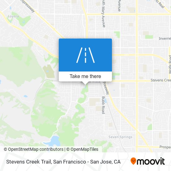 Mapa de Stevens Creek Trail