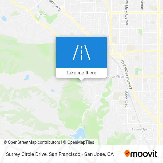 Surrey Circle Drive map