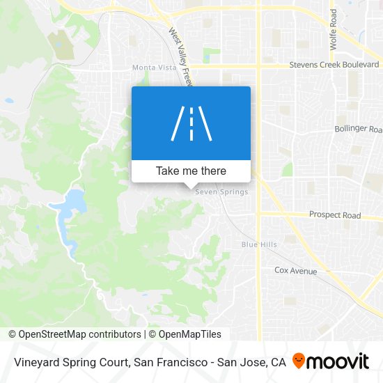 Mapa de Vineyard Spring Court
