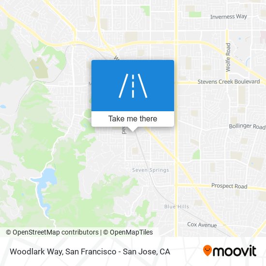 Woodlark Way map