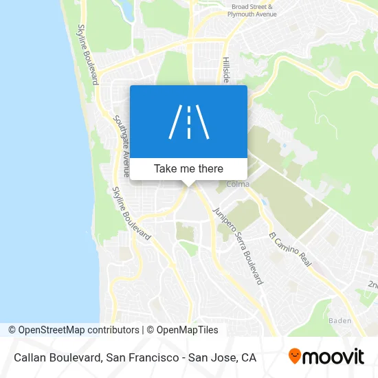 Callan Boulevard map