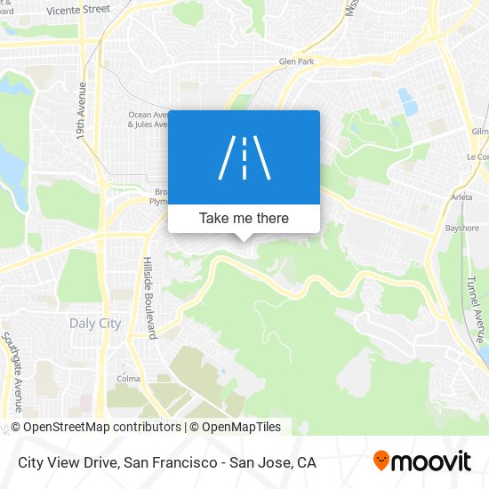 City View Drive map