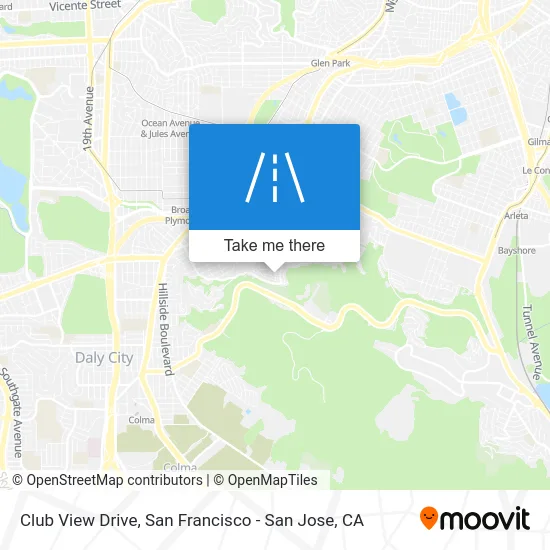 Club View Drive map