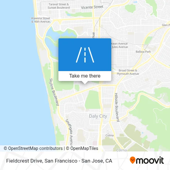 Fieldcrest Drive map