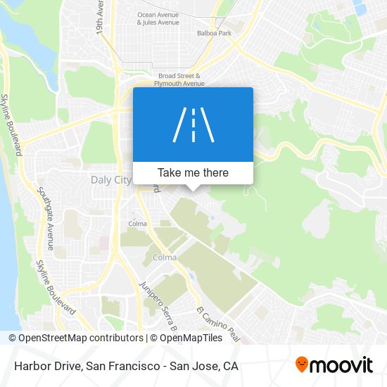 Harbor Drive map