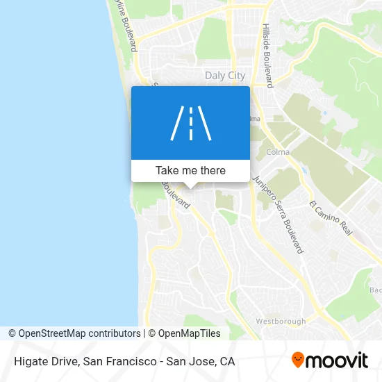 Higate Drive map