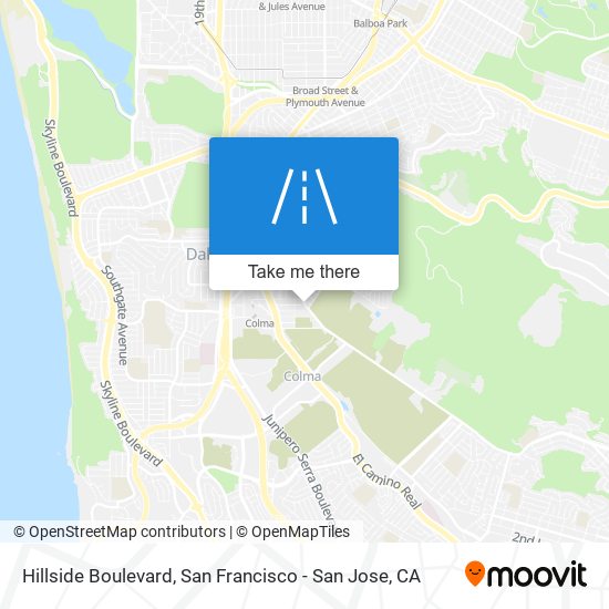 Mapa de Hillside Boulevard