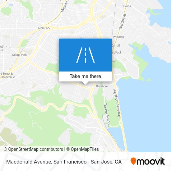 Mapa de Macdonald Avenue