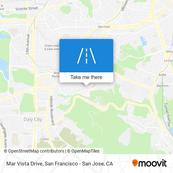 Mar Vista Drive map