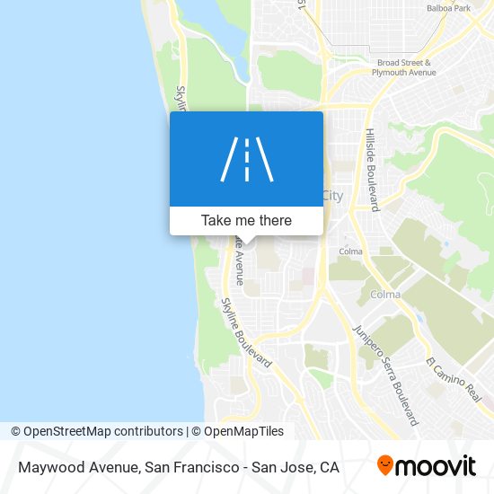 Mapa de Maywood Avenue