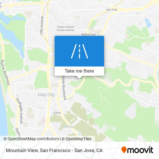 Mountain View map