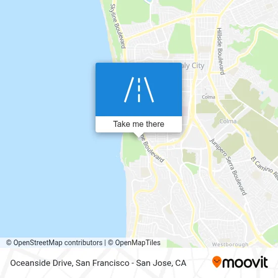Oceanside Drive map