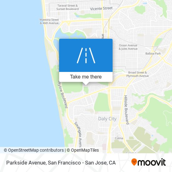 Mapa de Parkside Avenue