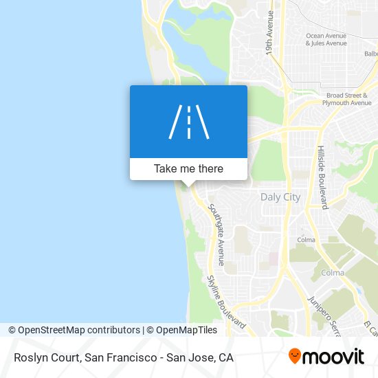 Roslyn Court map