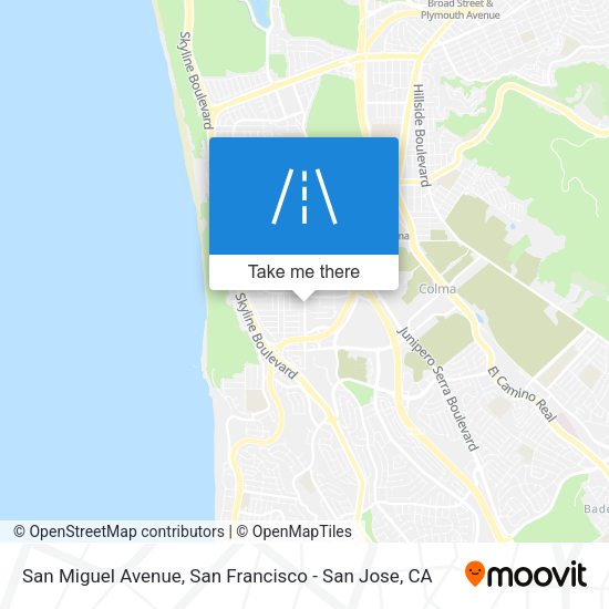San Miguel Avenue map