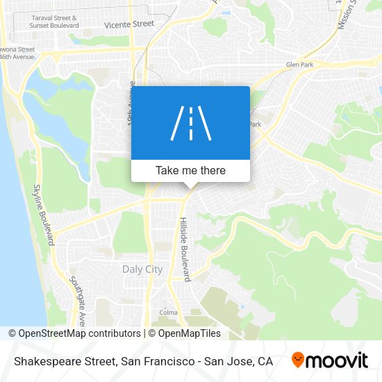 Shakespeare Street map