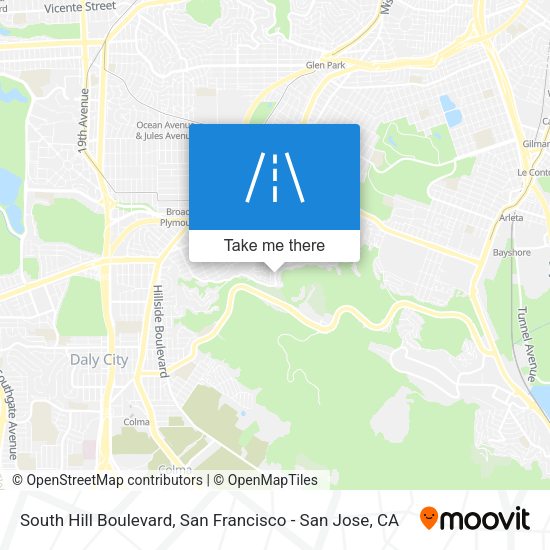 South Hill Boulevard map