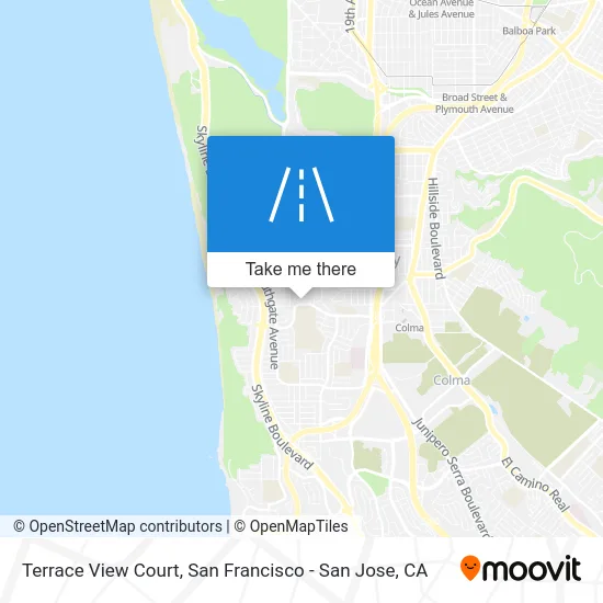 Terrace View Court map