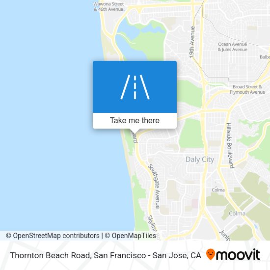 Mapa de Thornton Beach Road