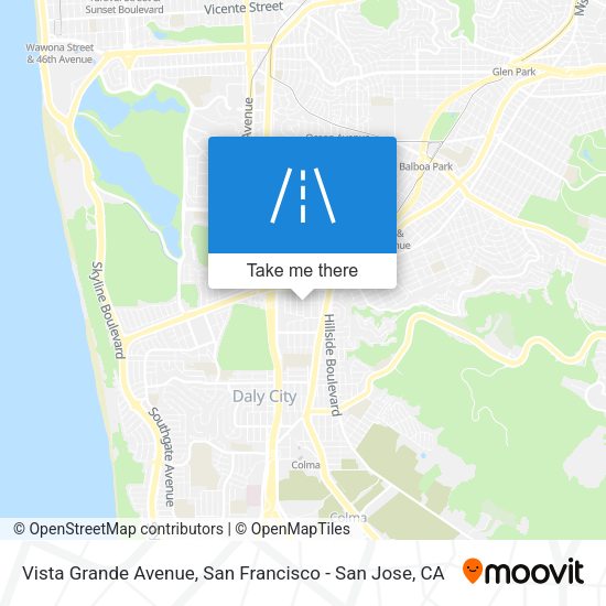 Vista Grande Avenue map