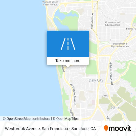 Westbrook Avenue map
