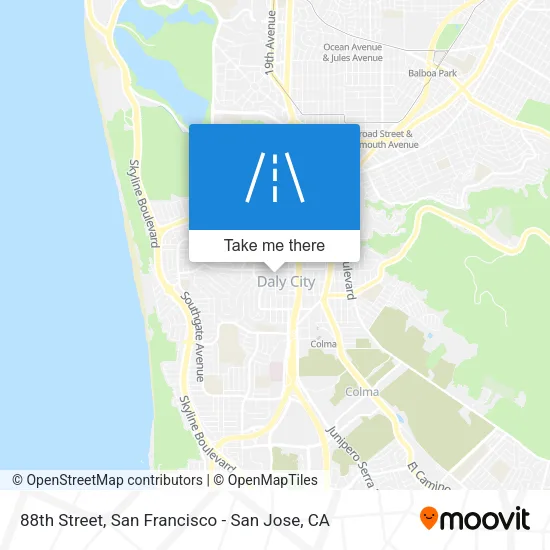88th Street map