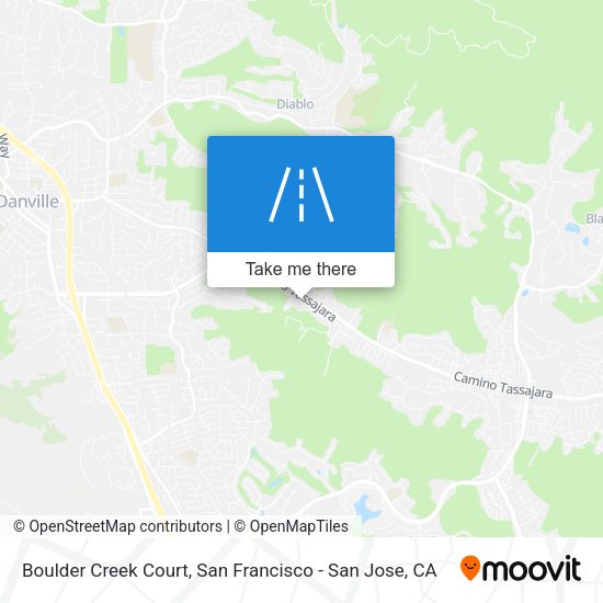 Boulder Creek Court map