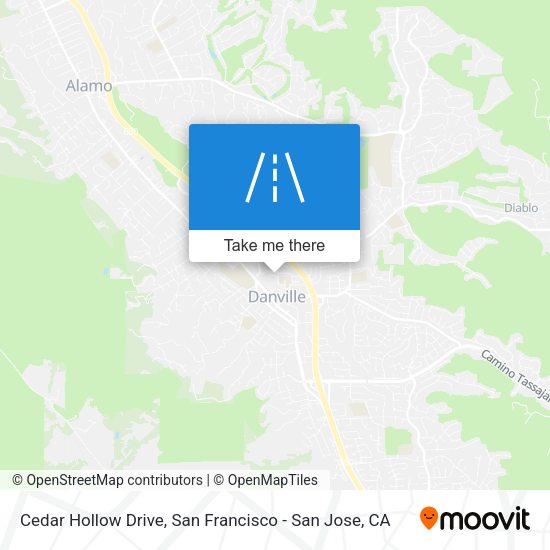 Mapa de Cedar Hollow Drive
