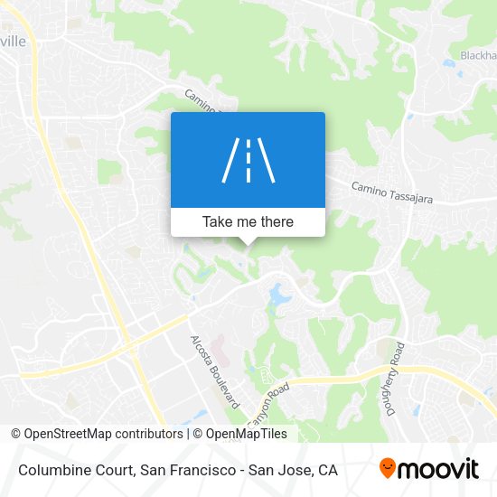 Mapa de Columbine Court