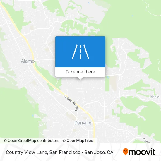 Country View Lane map